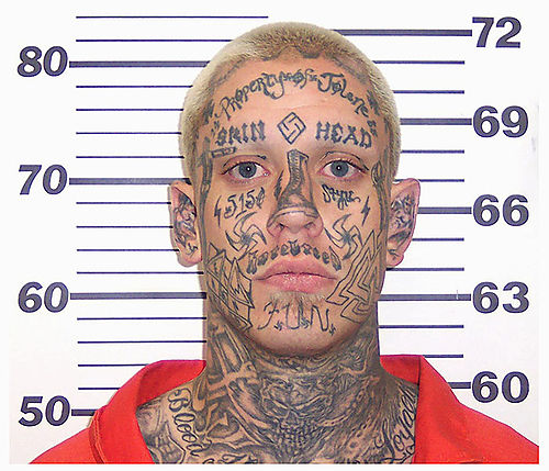 gang tattoo. tattoos that inmates have.